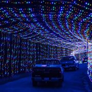 Holiday lights at BLORA in Belton, TX